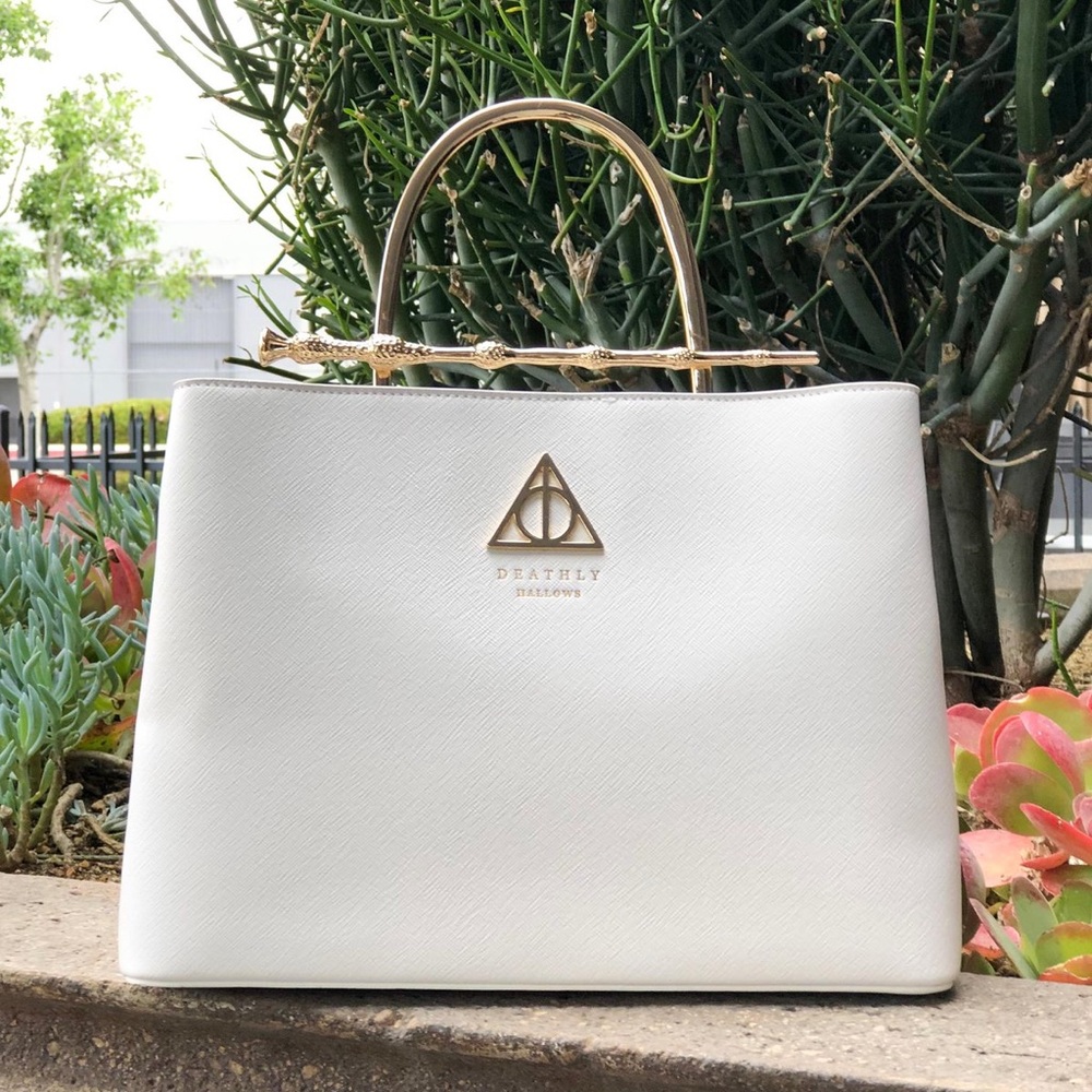 Loungefly Harry Potter Elder Wand Handbag - White